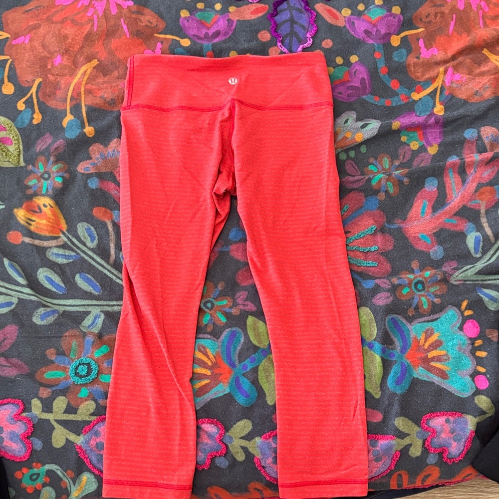 lululemon athletica Red leggings
